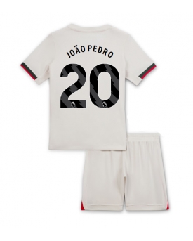 Billige Fotballdrakt Chelsea Joao Pedro #20 Replika Bortedraktsett Barn 2025-26 Kortermet (med bukser)